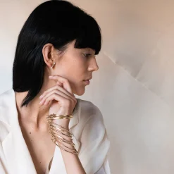 Szeroka bransoletka bangle z kół z kolekcji Vintage