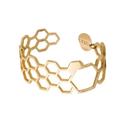 Sztywna, geometryczna bransoletka w połysku z kolekcji Apis