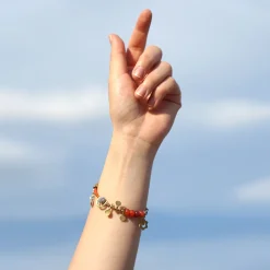 Złota bransoletka z czakrą sakralną z kolekcji Gelato