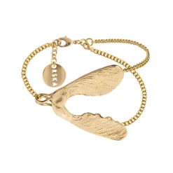 Złota bransoletka z noskiem klonowym z kolekcji Bery