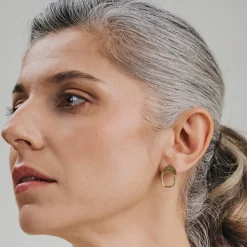 Złote kolczyki z kolekcji Gelato z lapis lazuli